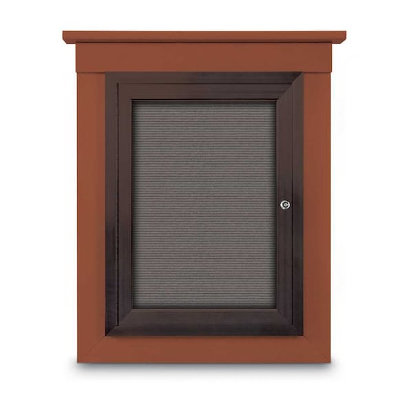 Sliding Glass Enclosed Letterboard, 96"x4